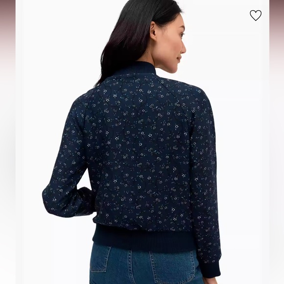 Kate Spade Out West Wild Roses Reversible Bomber Jacket - Picture 2 of 5